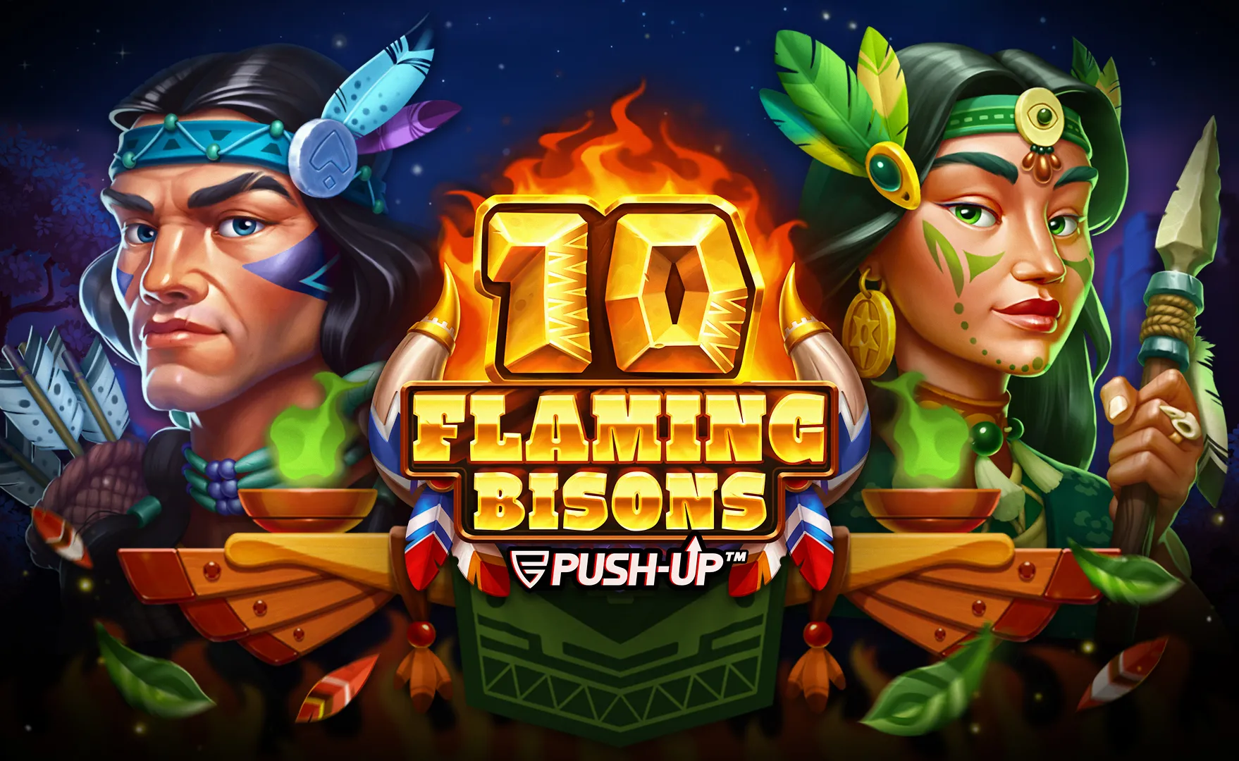 10 Flaming Bisons