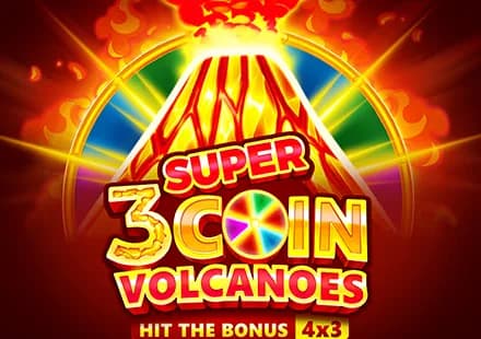 3 Super Coin Volcanoes slot artwork