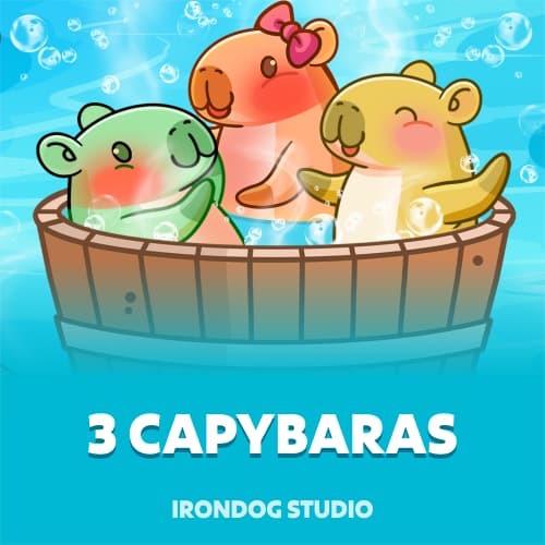 3 Capybaras