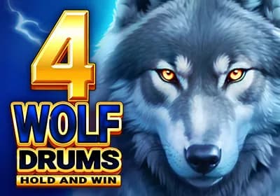 4 Wolf Drums slot artwork