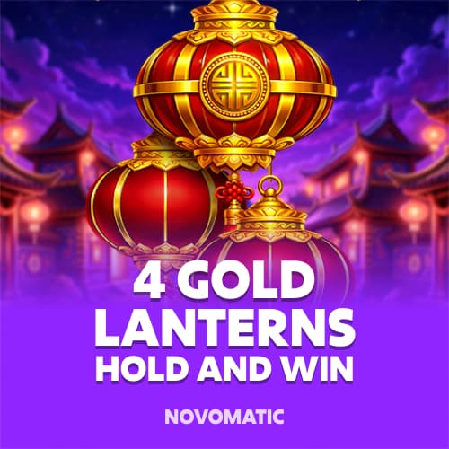 4 Gold Lanterns Hold and Win